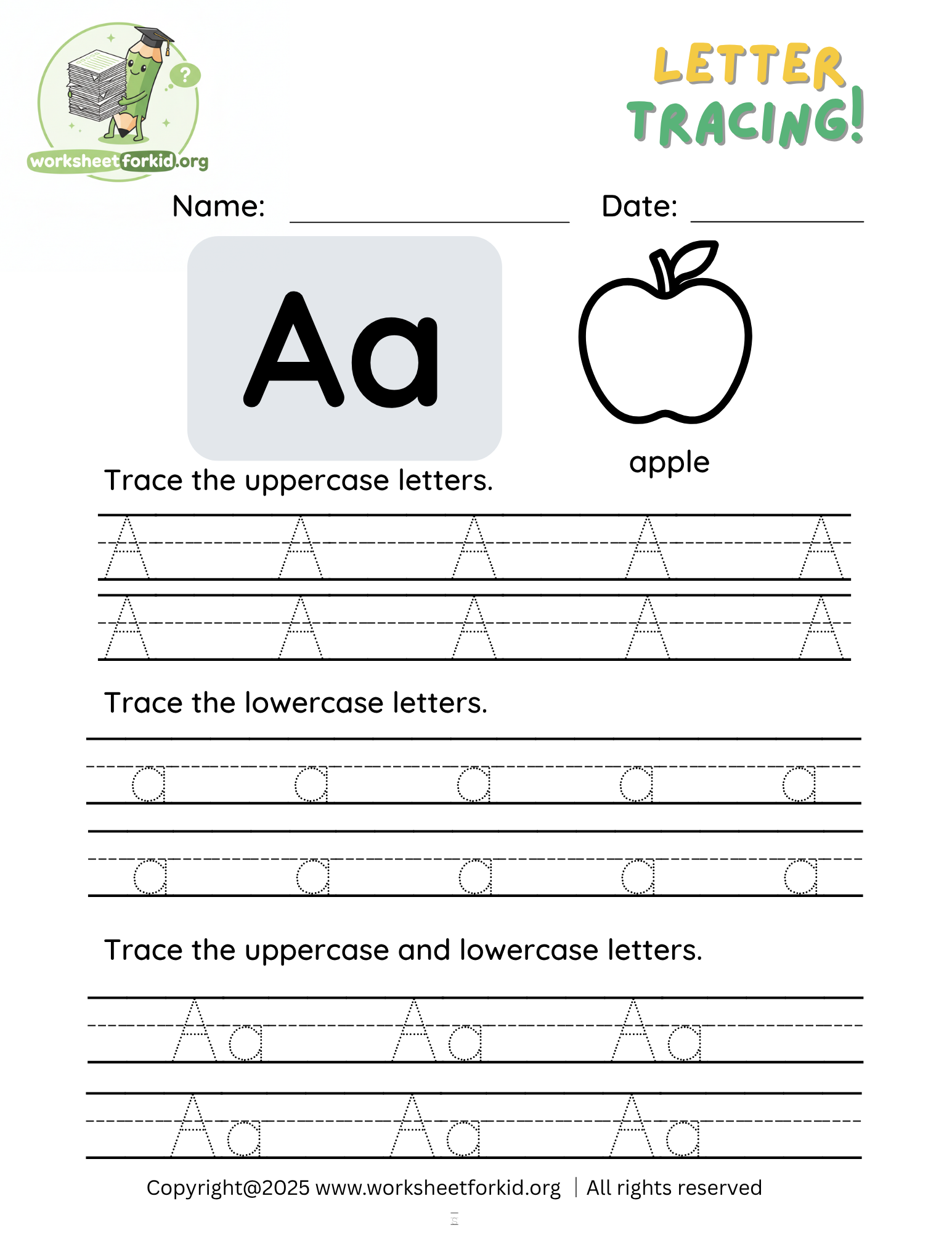 Black-and-White-Letter-A-Tracing-Worksheet Black-and-White-Letter-A-Tracing-Worksheet