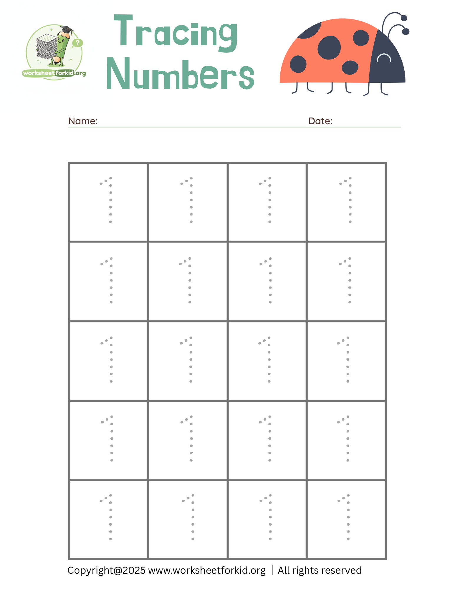 tracing number worksheet number 1 tracing number worksheet number 1